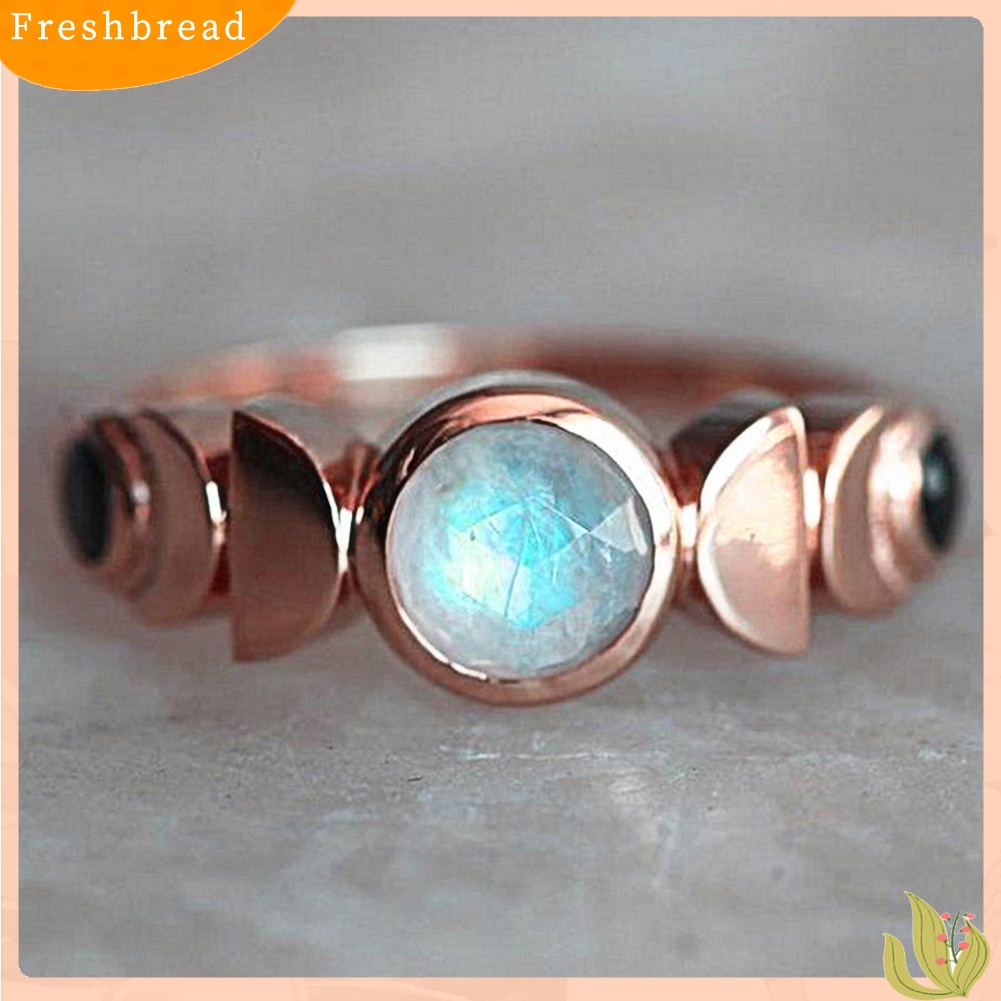 &lt; Freshbread &gt; Vintage Total Eclipse of Moon Finger Cincin Wanita Hadiah Ulang Tahun Perhiasan Pesta