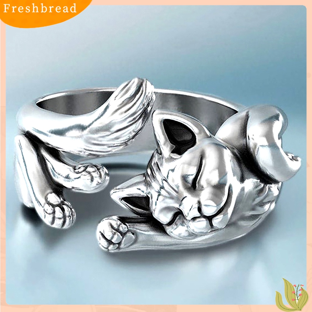 &lt; Freshbread &gt; Opening Ring Vintage Perhiasan Hadiah Anti Luntur Cincin Buka Bungkus Unisex Untuk Pesta