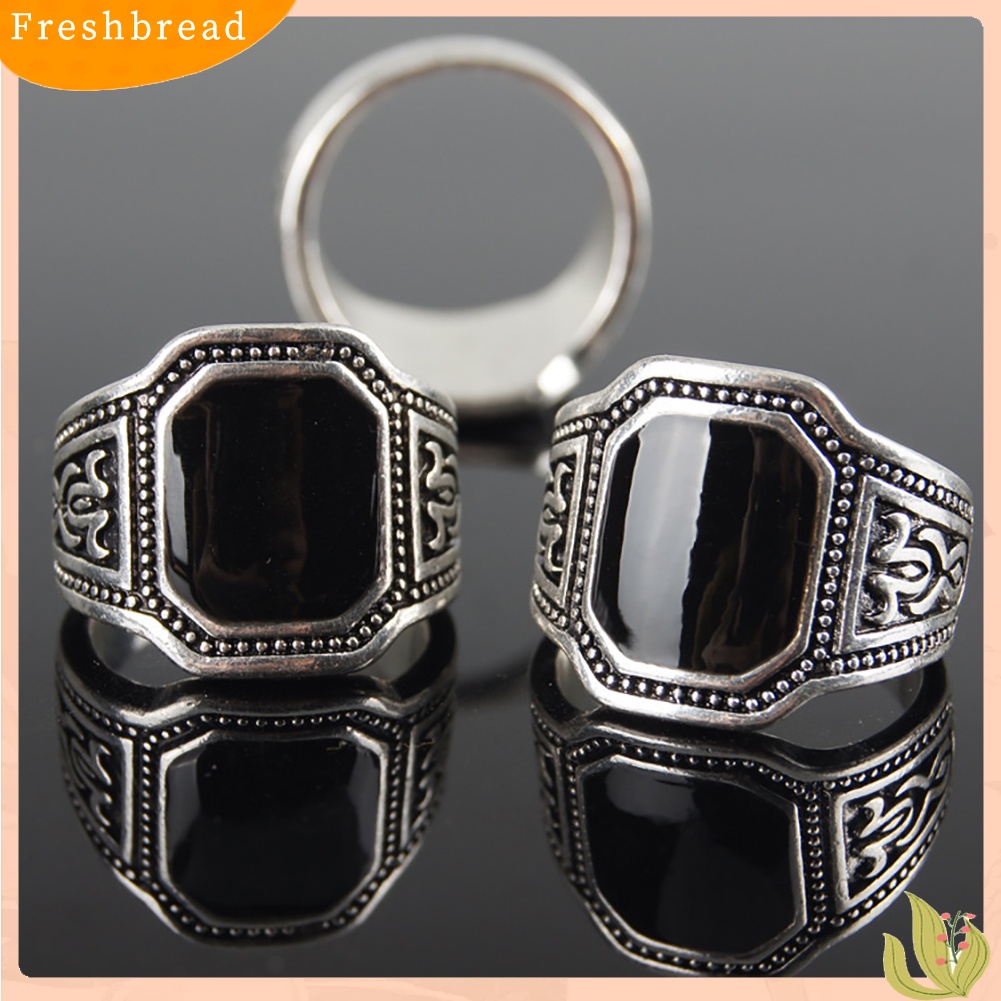 &lt; Freshbread &gt; Vintage Punk Band Pria Zinc Alloy Cincin Jari Perhiasan Keren Club Halloween Hadiah