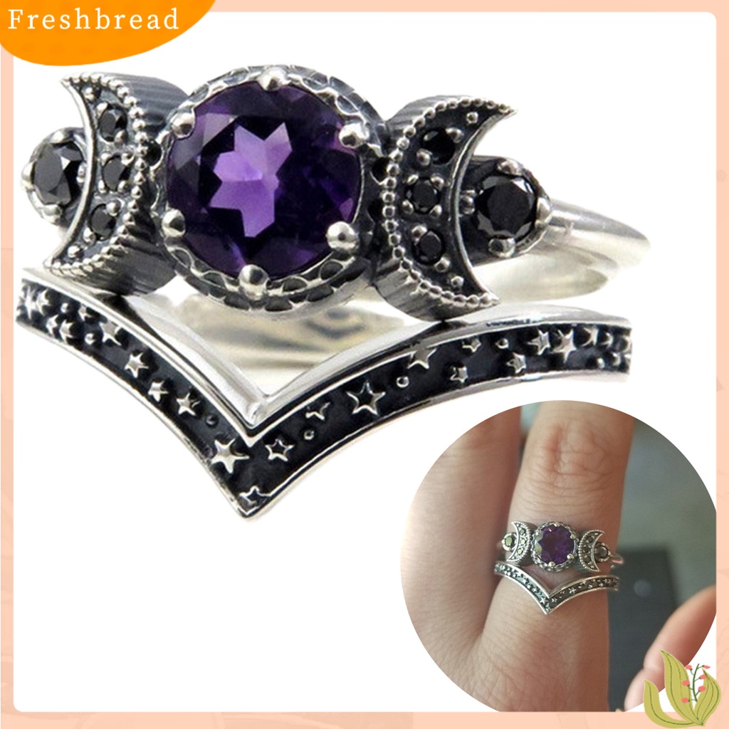 &lt; Freshbread &gt; Lady Finger Ring Hecate Style Indah 2warna Berlian Imitasi Female Ring Untuk Pernikahan