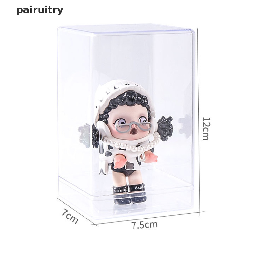 Prt Stackable Acrylic Mystery Box Storage Display Frame Single Transparan Kotak Boneka Pajangan Stand Case Dust Proof Mainan Koleksi Artcrafts Boxes PRT