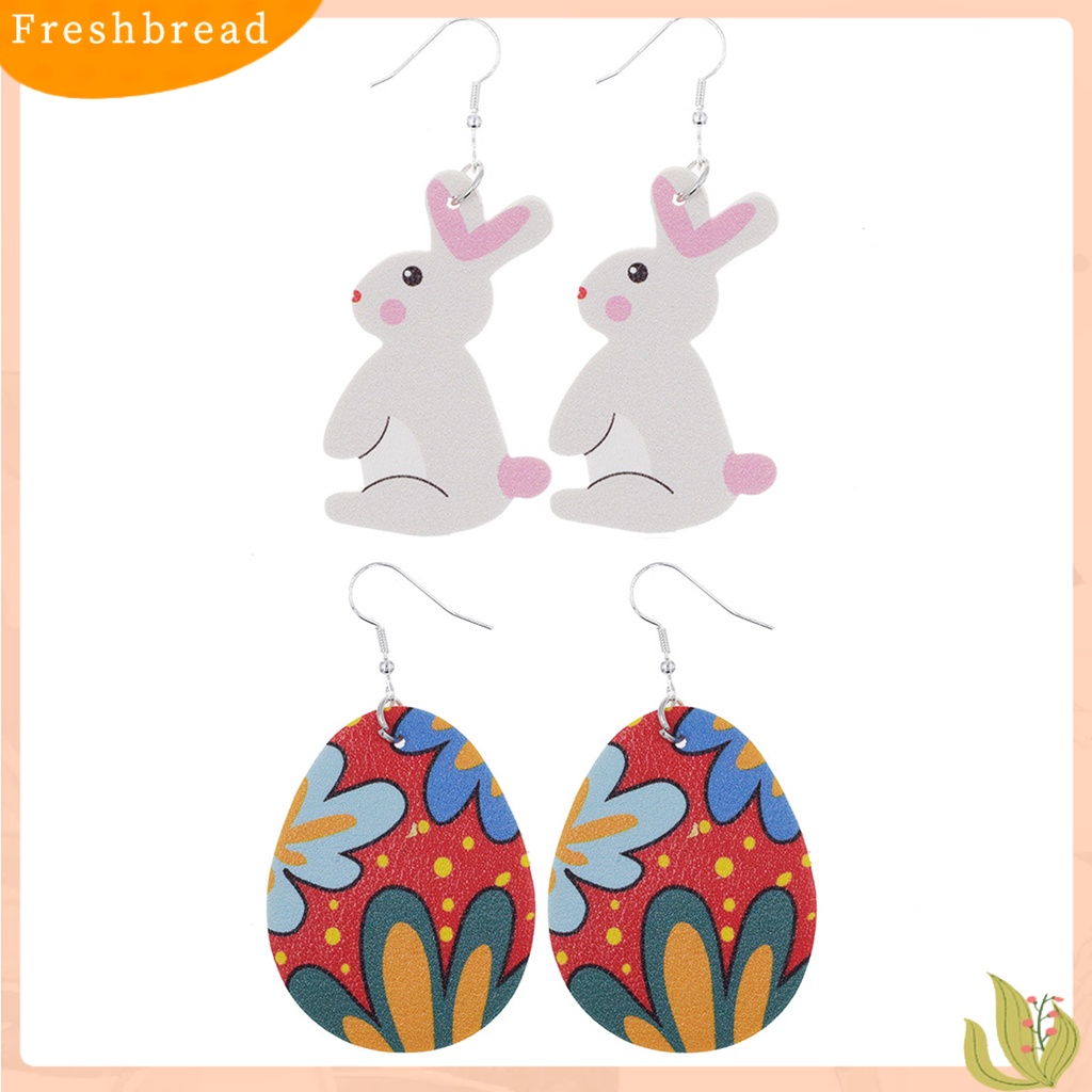 &lt; Freshbread &gt; Anting Menjuntai Nyaman Indah Elegan Easter Bunny Earing Untuk Hajatan