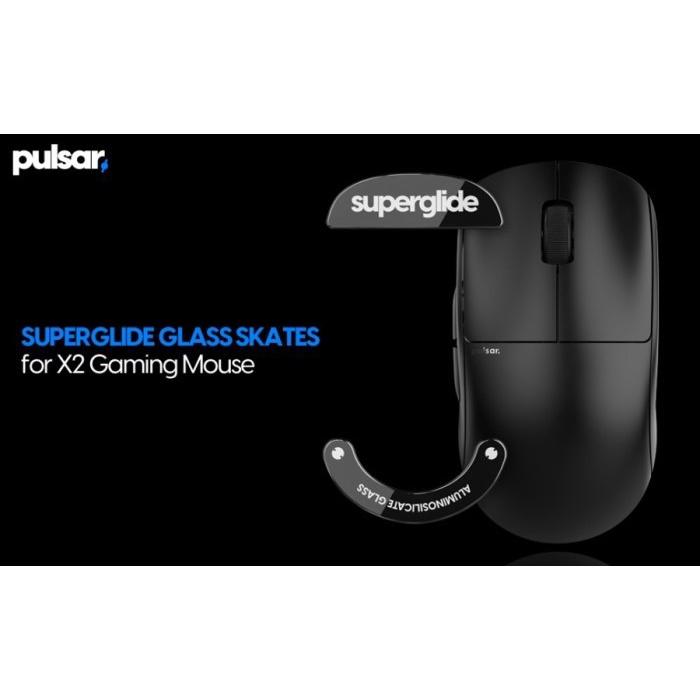 Pulsar SuperGlide Glass Skates For X2 Mini Wireless Gaming Mouse Feet