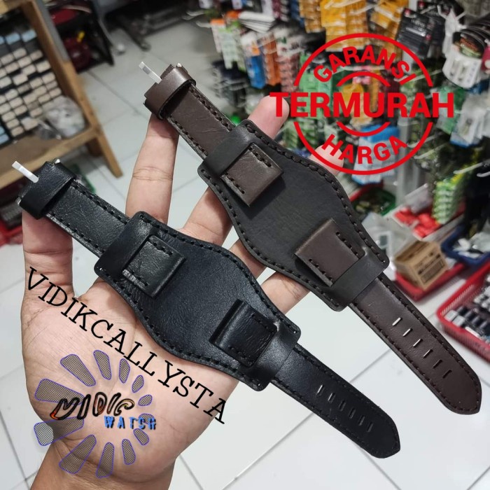 NEW STRAP TALI JAM TANGAN SAYAP PETERPAN 22MM 24MM KULIT ASLI 22 24 MM