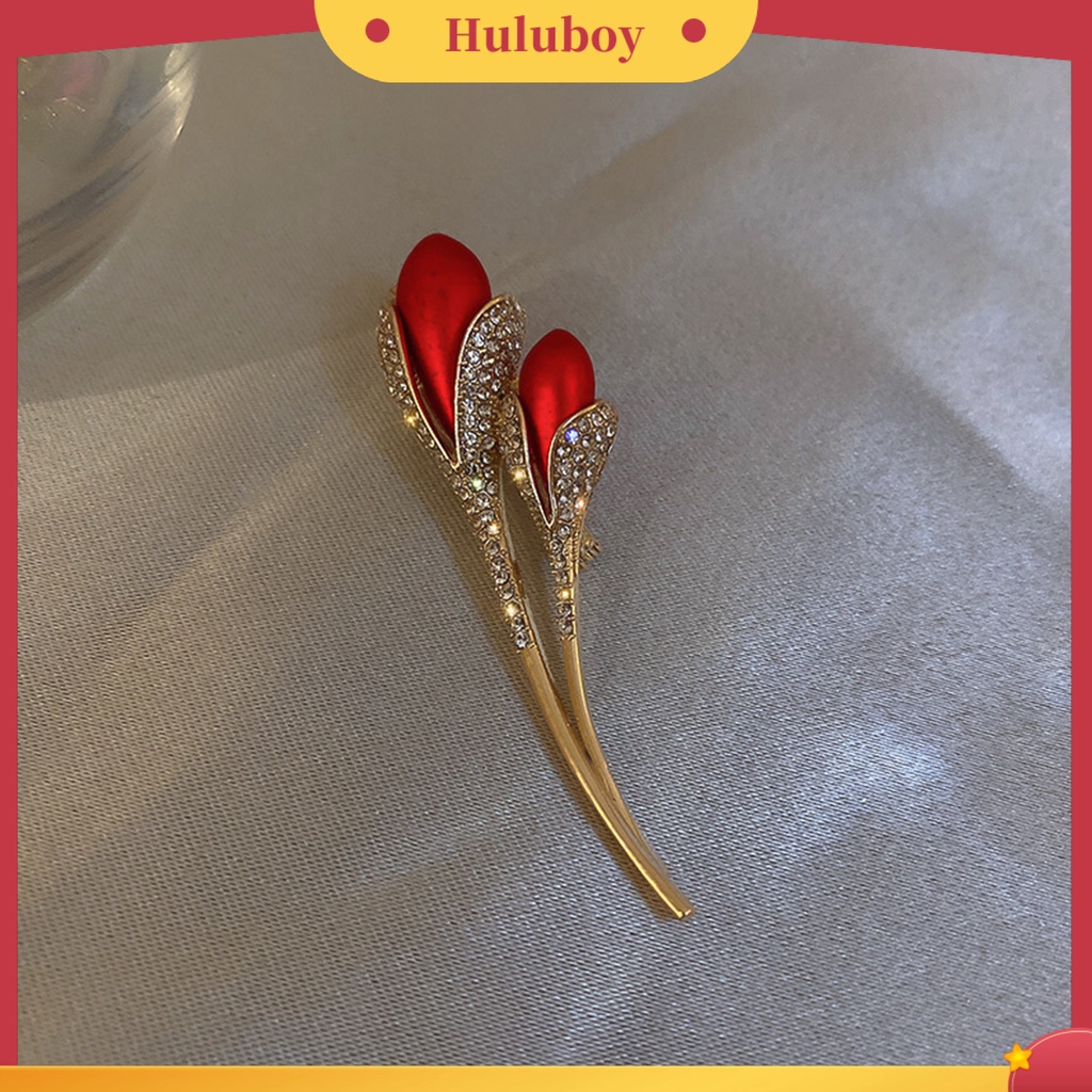 {Ready Stock} Bros Pin Mawar Dekorasi Aksesori Vintage Tahan Lama Kerah Bros Pakaian Dekor