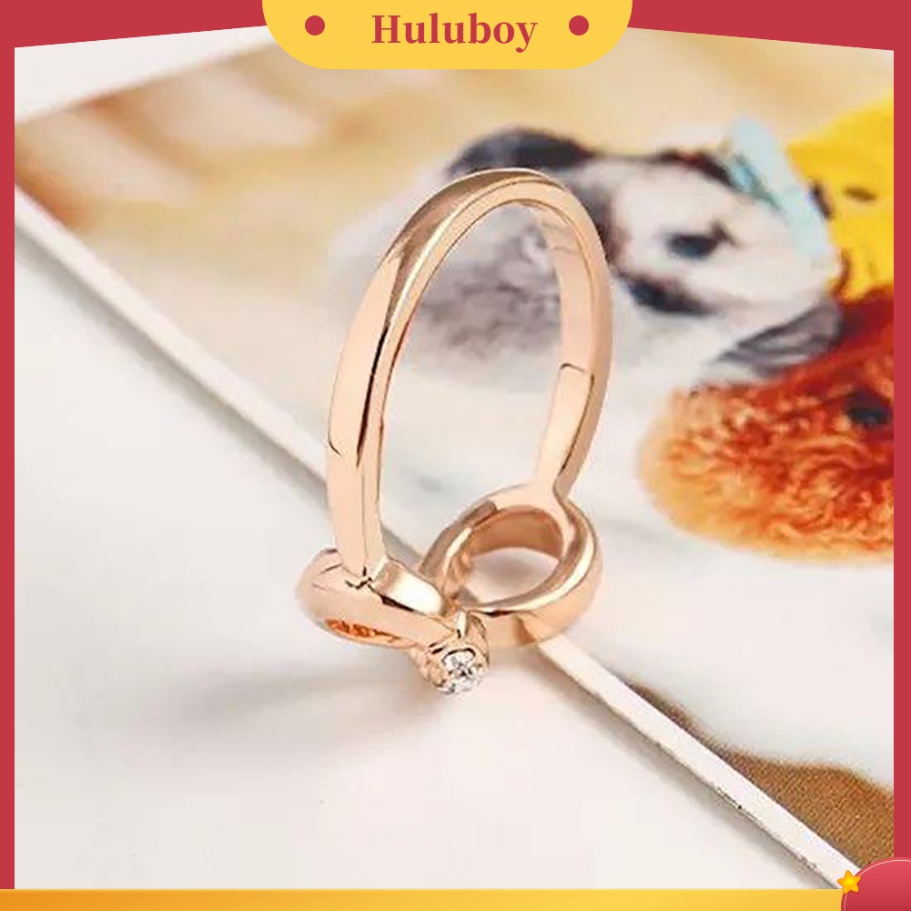 {Ready Stock} Mewah8 Infinity Zirkon Bertatahkan Cincin Pernikahan Pesta Malam Wanita Jari Perhiasan