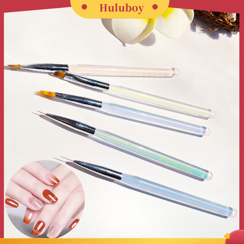 {In Stock} Kuas Nail Art UV Gel Ukir Multifungsi Nail Art Alat Nail Borstel Bubuk Cair Akrilik Lukisan Pena Perlengkapan Kuku