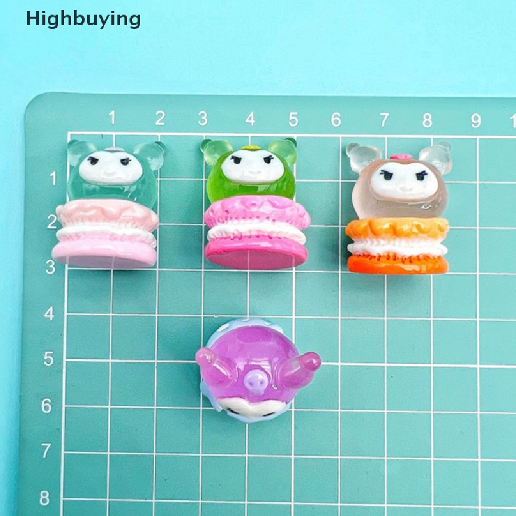 Hbid 5pcs Patung Mini Bercahaya Glow In The Dark Mainan Boneka Angka Ornamen Micro-Landscape Set Resin Craf Glory