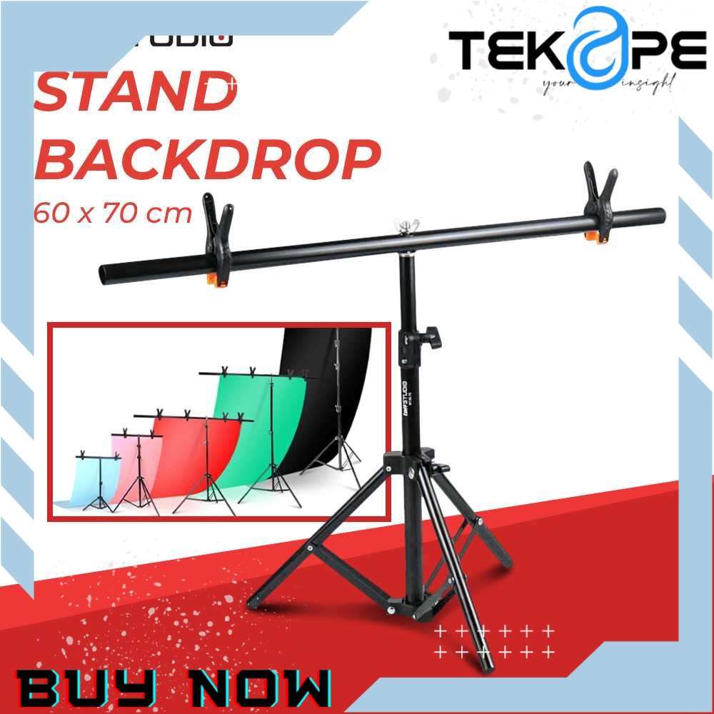 TaffSTUDIO Stand Backdrop Photography T-Shape 2 Clamp - M138 - TKP