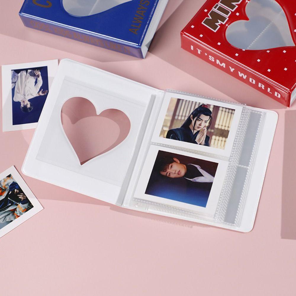 [Elegan] Idol Cards Buku Kawaii 3inch Stationery Bolong-out Polaroid Album Foto Penyimpanan Buku Kartu Collect Book