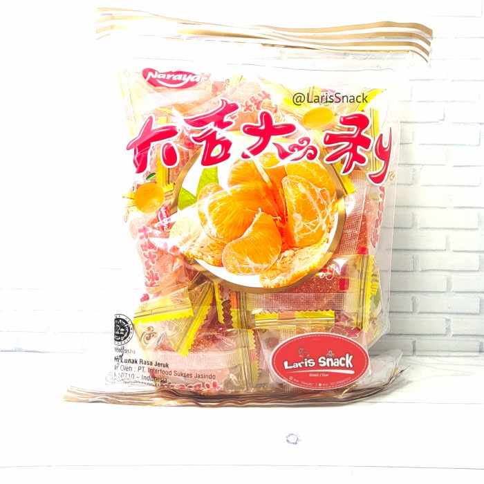 

✨NEW✨ -Permen Jeli Rasa Jeruk (Mandarin Orange Jelly Candy) Snack- 1.1.23