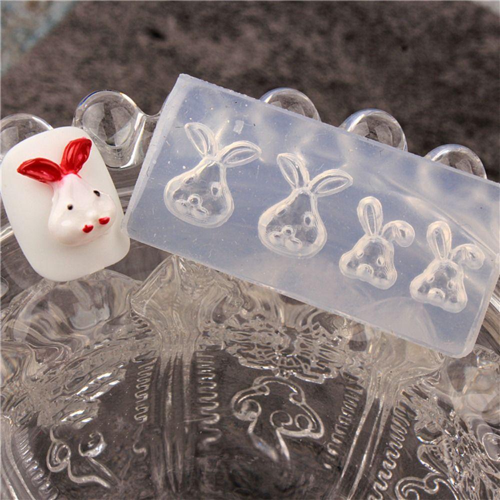 Mxbeauty Alat Nail Art 3D Stereo Kelinci Jepang Manicure Tools Cetakan Silikon