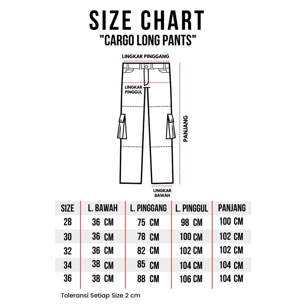 Celana Tactical  Long Cargo Skuy