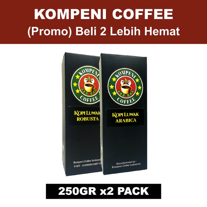 

[Ready Stock-Terjangkau] Kopi Luwak Kompeni Promo 11.11 - Sesuai Paket, Bubuk