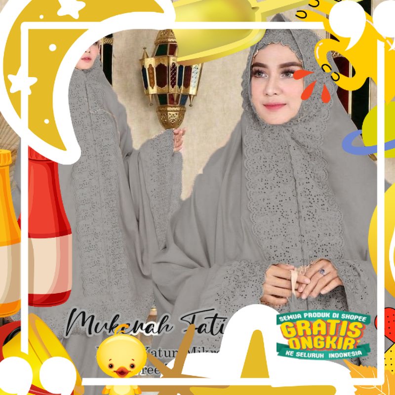 Mukena Fatimah / Mukena Rendah / Mukena Cantik / Perlengkapan Ibadah/ alat/ Trendy 3in1