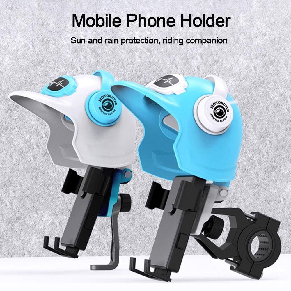 POPULAR Holder Handphone Aksesoris Sepeda Motor Helm Kecil Tabir Surya Phone Stand