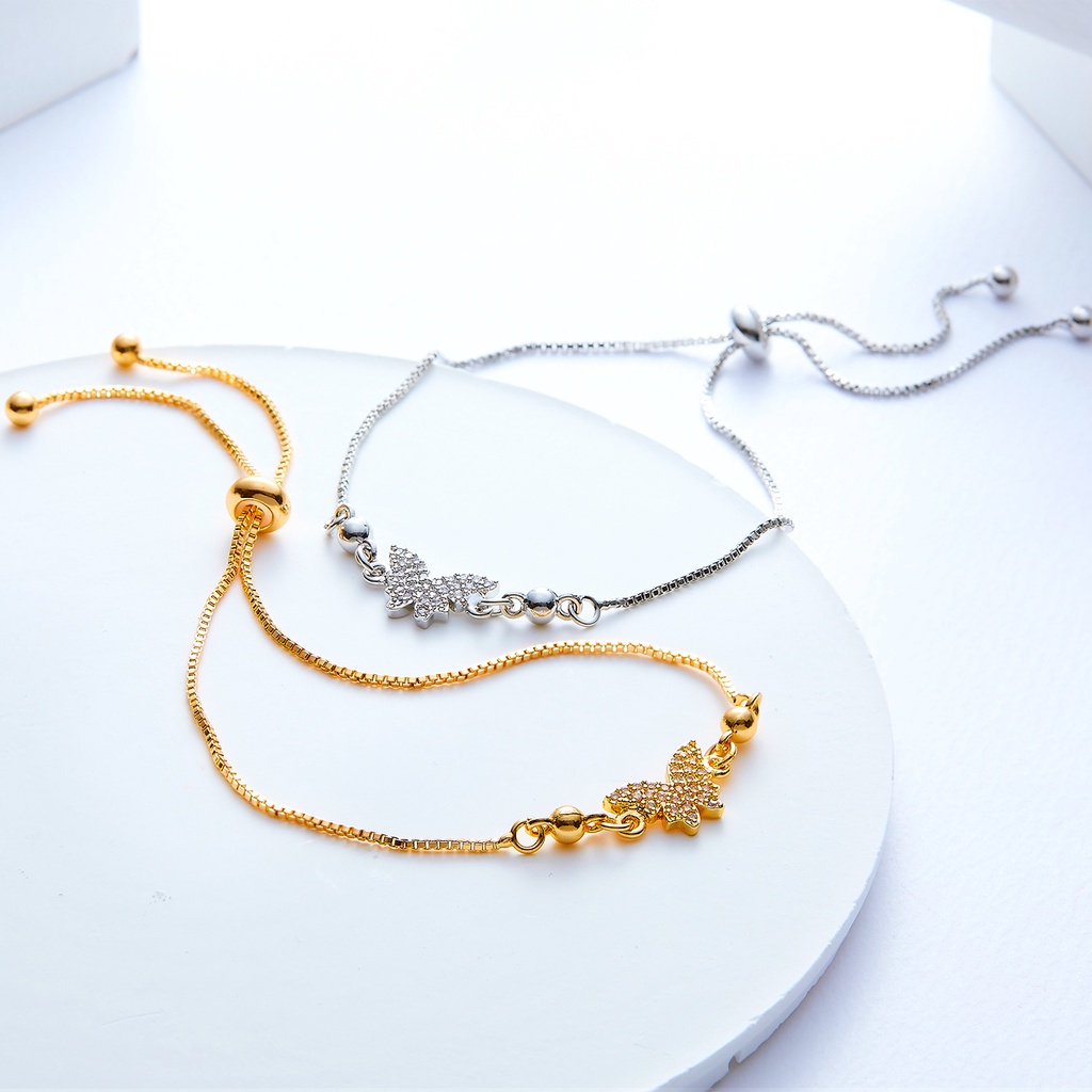 Hyl Jewelry 221B Couple Gelang Titanium Wanita Bangle Bracelet Terbaru Anti Karat Dan Keroncong Lilit Asli Silver Terbaru Tdk Luntur Selamanya Lapis Emas Original Pria Ori Import