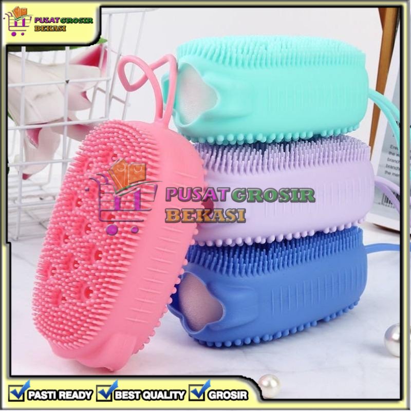 [PGB] SIKAT SPON SPONS SILIKON BADAN MANDI OVAL PEMBERSIH DAKI KOTORAN TUBUH VIRAL MURAH