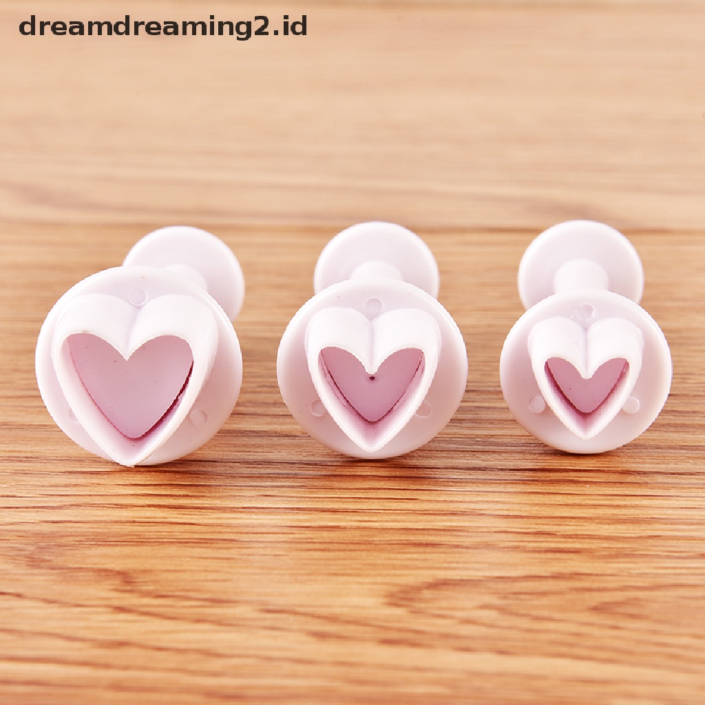 (hot) Alat Pemotong Kue Lucu Bentuk Hati Cetakan Fondant Decorag//