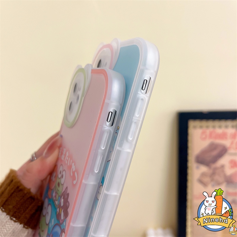 IPHONE Casing Kompatibel Untuk Iphone14 13 12 11 Pro Max X Xr Xs Max SE 8 7 6 6s Plus Kartun Lucu Macaron Warna Permen Casing Ponsel Lembut Pelindung Lensa Bumper Shockproof Cover Pelindung