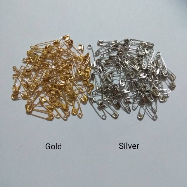 IWD Jarum Peniti Kecil Silver dan Gold Aksesoris Jilbab Hijab Premium Quality Grosir Murah Promo bis