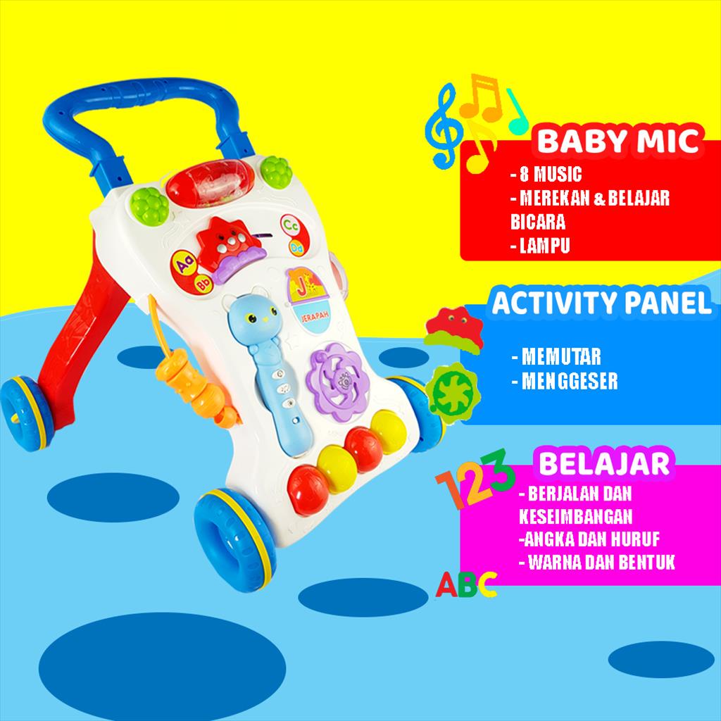 Mainan Bayi Dorong Baby Push Walker Mainan Dorong Berjalan/ Alat Bantu Belajar Berjalan / Baby Walker