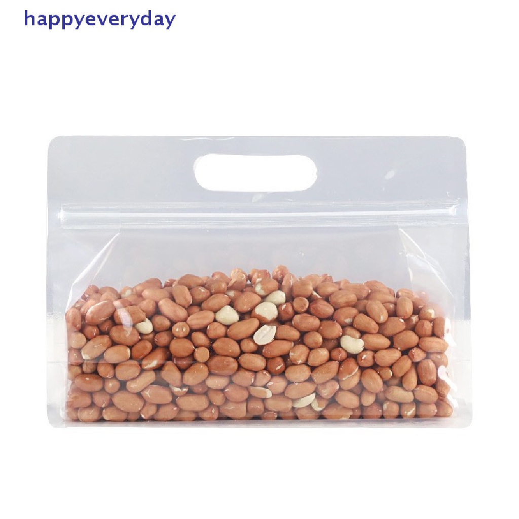 [happy] 1pc Kantong Makanan Buah Ziplock Waterfroof Storage Bags Kantong Makanan Kulkas Snack [ID]