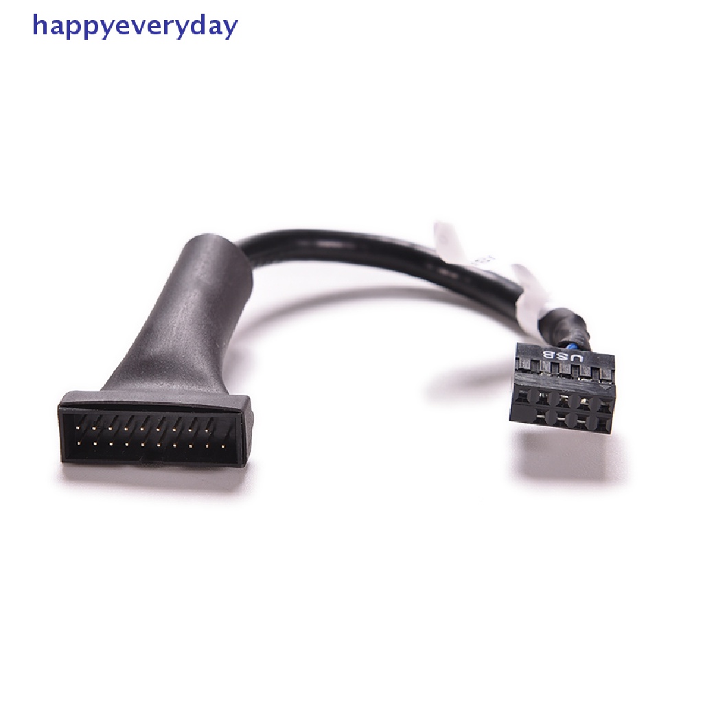 [happy] Usb 2.0 9Pin Motherboard Female to 20Pin USB 3.0 Housing Male Adapter Kabel [ID]