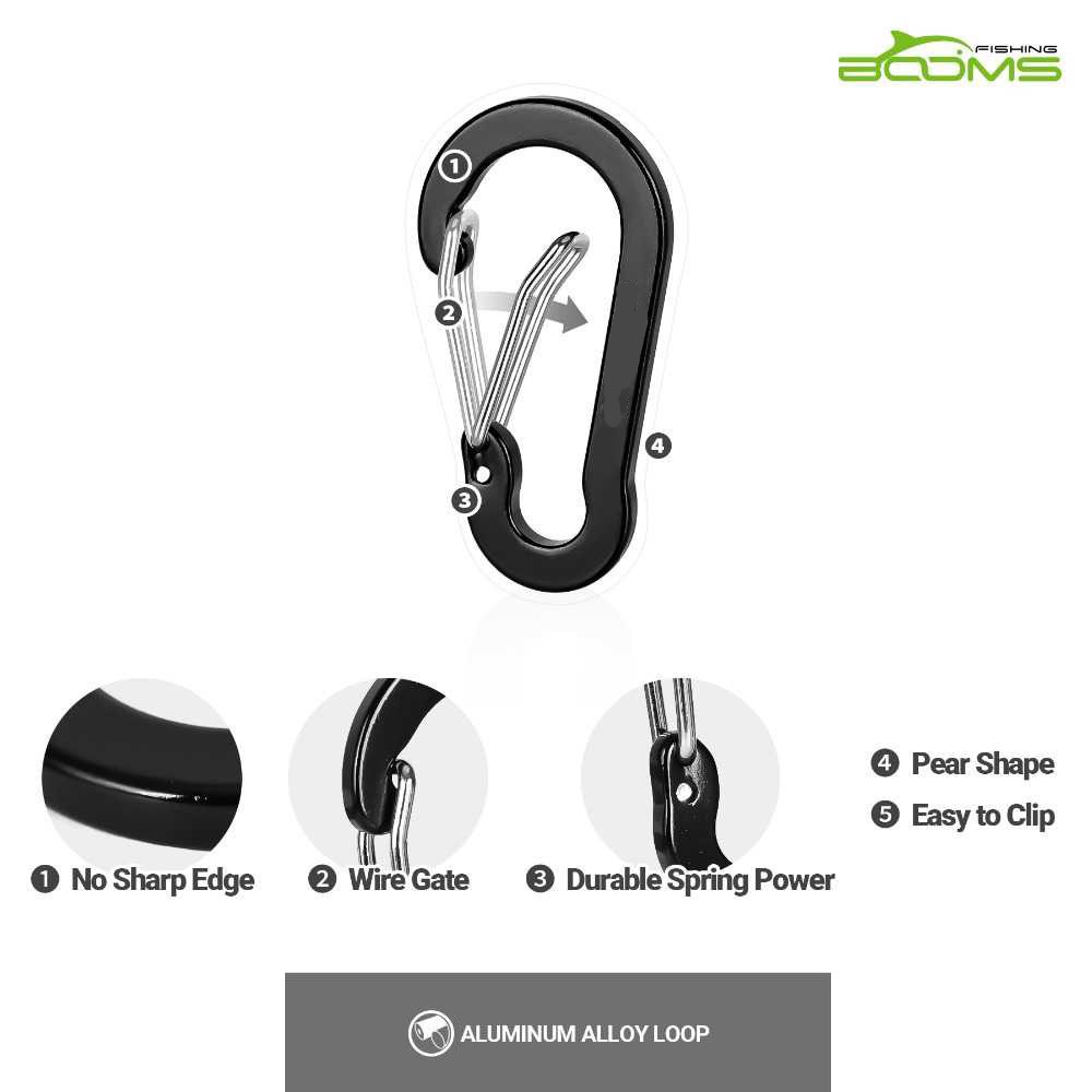 ACOMS Gantungan Karabiner Aluminium Alloy Snap Clip Lock 6 PCS - CC1 - Mix Color