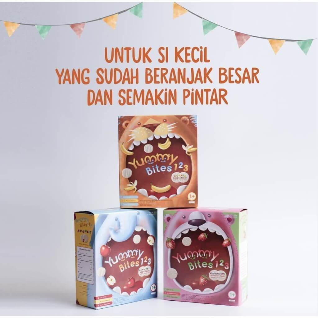 Yummy Bites 123 50gr Toddler Rice Crackers Snack Anak 1Y+