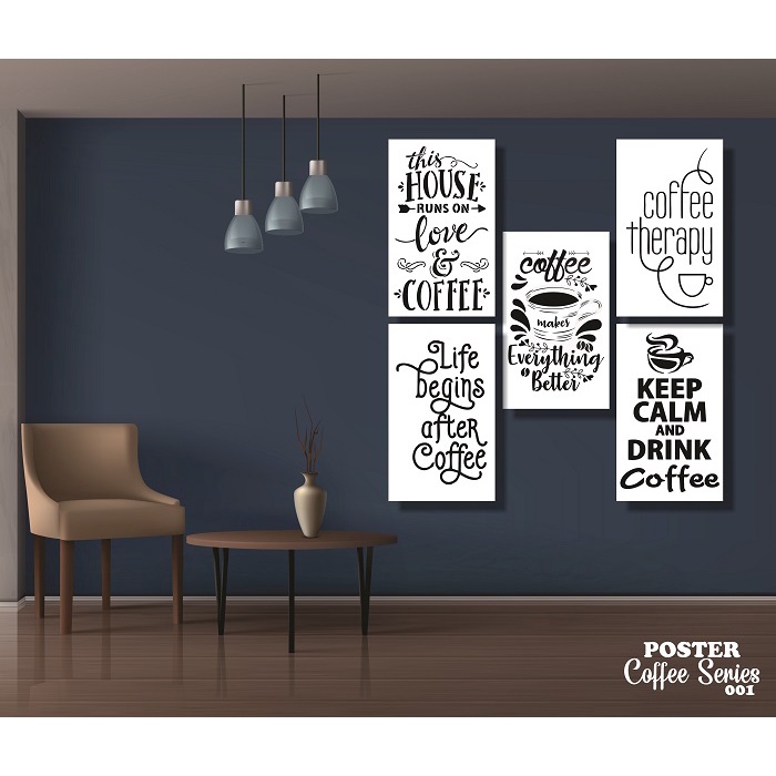 10 Desain Wall Decor Cofee Series CorelDraw v17