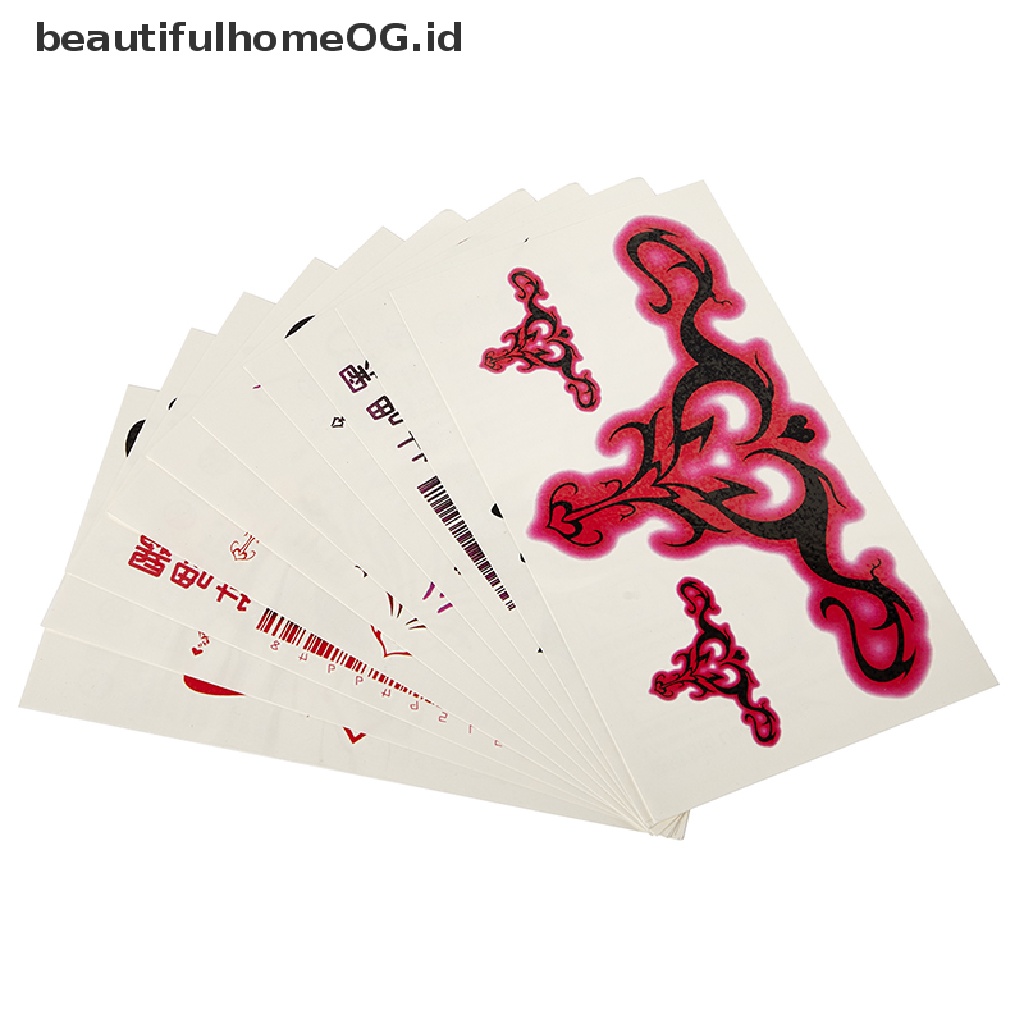 // Beauty// 10/20pcs Tato Sex Tato Temporer Tahan Air Rahim Tato Palsu Stiker **