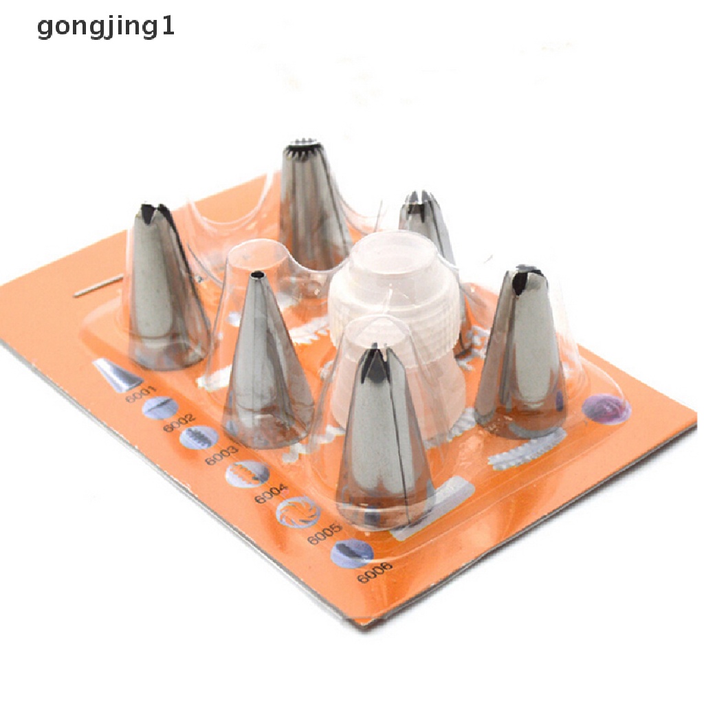 Ggg 6Pcs New Icing Piping Nozzle Kue Decorag Sugarcraft Pastry Tips Alat Set ID