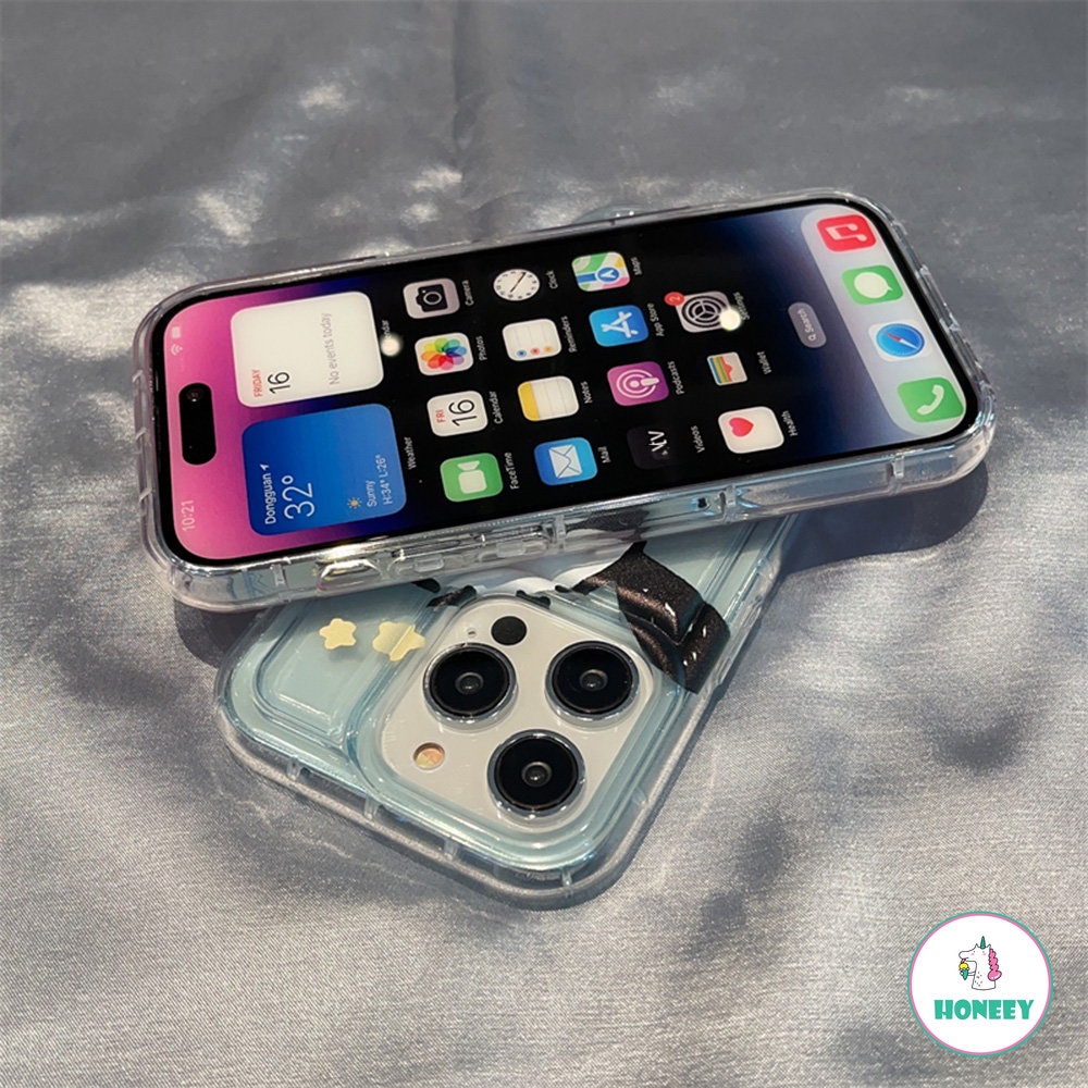 IPHONE Casing Ponsel Apel Anjing Pacha Kartun Lucu Kompatibel Dengan Iphone11 12 13 14 Pro Max Airbag Transparan Lembut Shockproof Back Cover