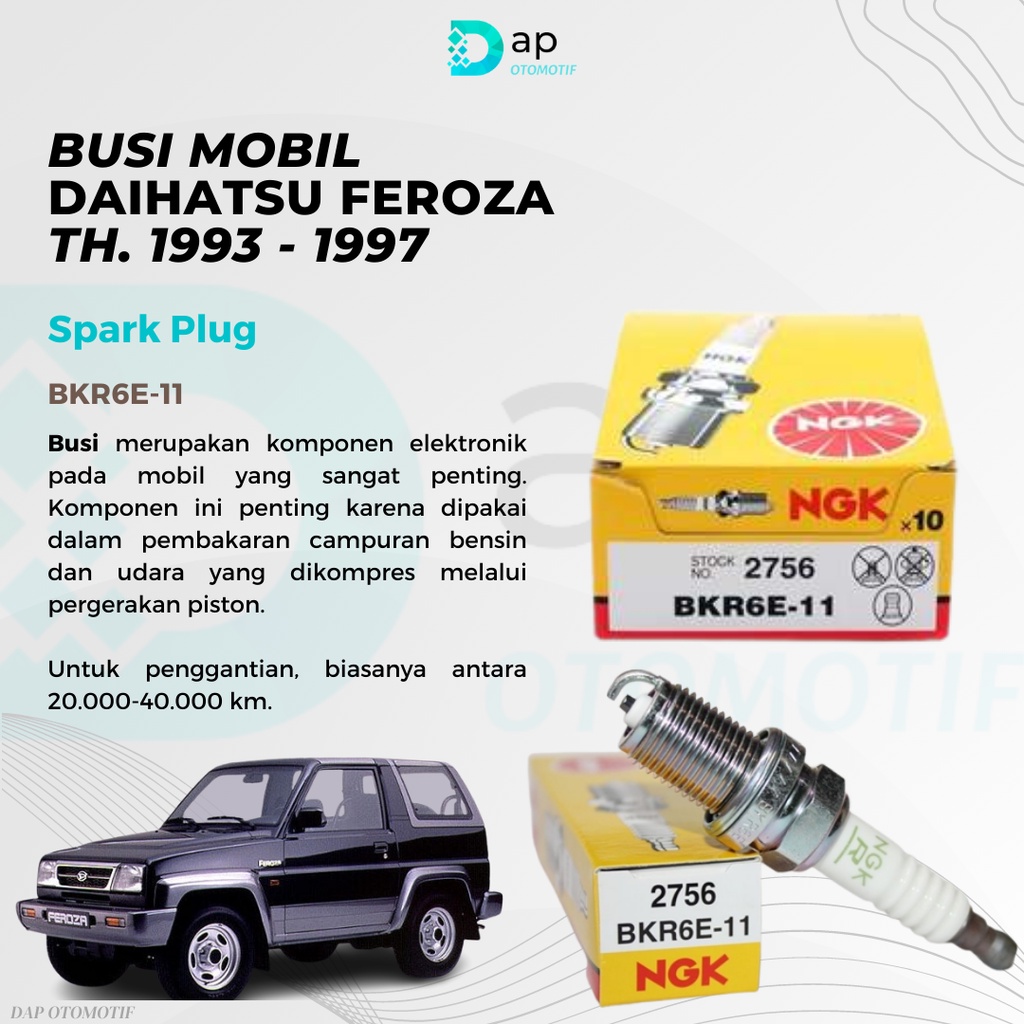 Busi Mobil Daihatsu Feroza (1993 - 1997) BKR6E-11