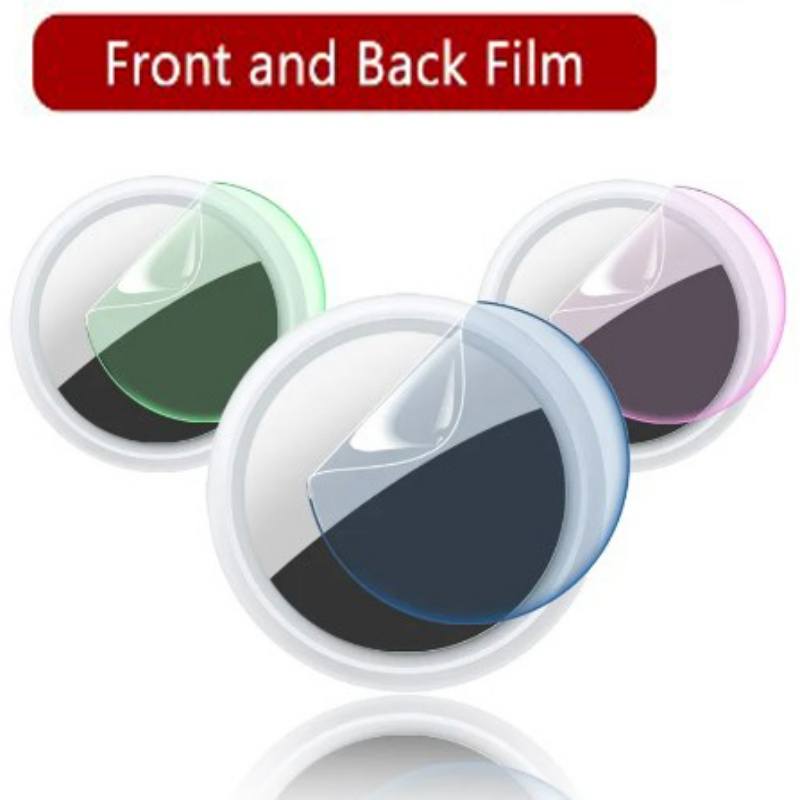 Front Back Hydrogel Film for Apple AirTag Tracker/Multicolor Sticker Pelindung Anti Gores Untuk Aksesoris Air Tag