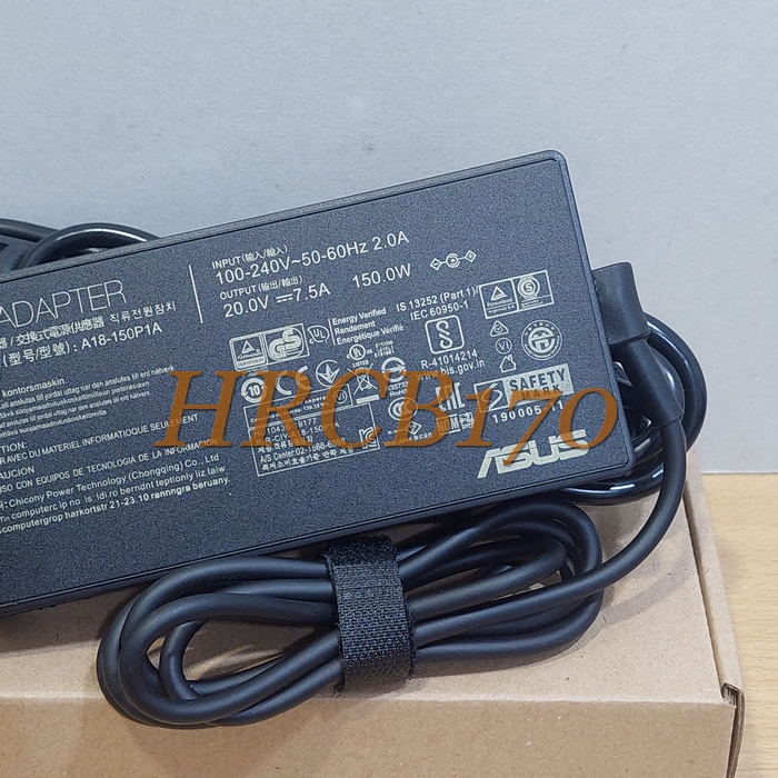 Adaptor Charger Asus TUF Gaming FX 506ii 20 V- 7.5A (150Watt) LOGO ROG -HRCB