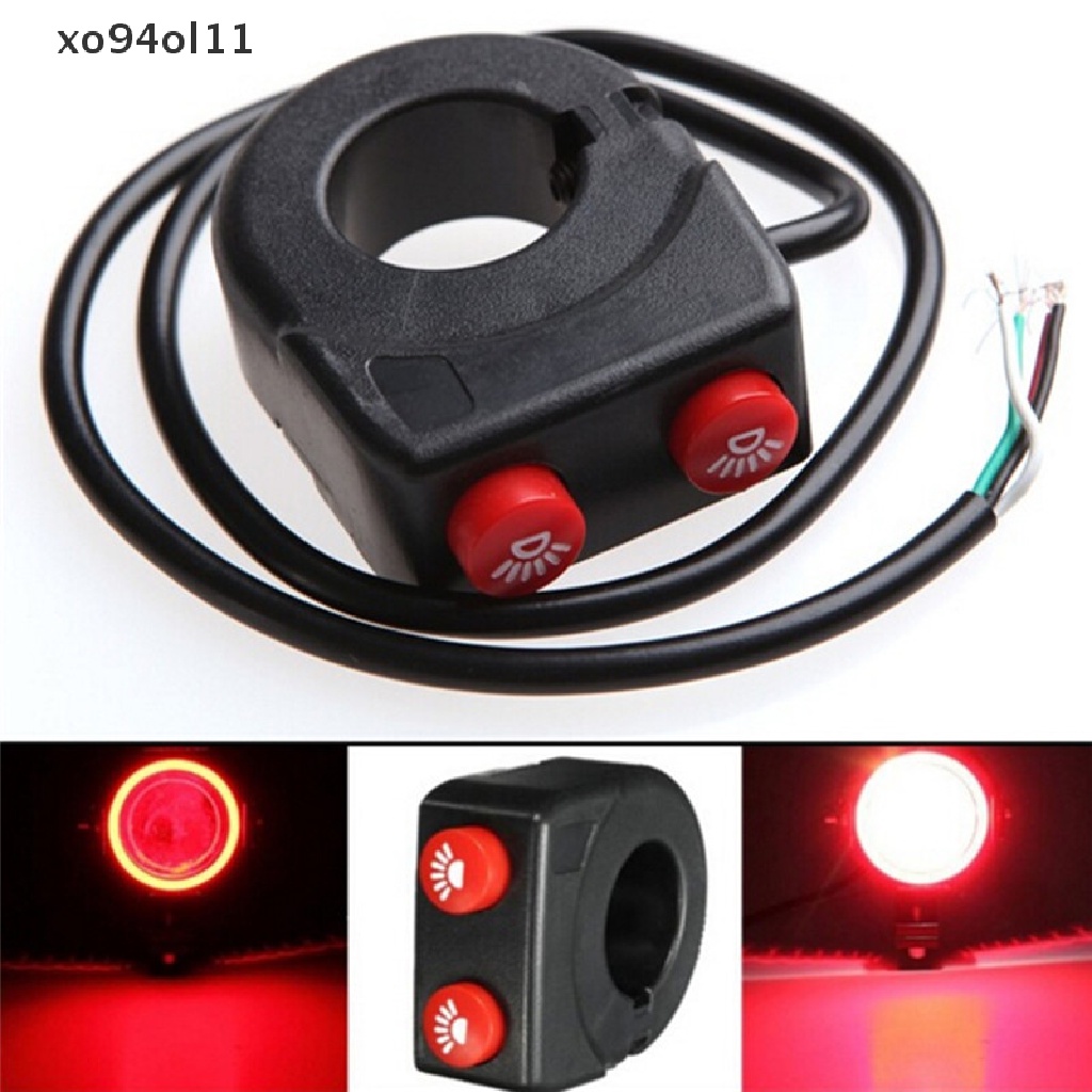 Xo 7per8 ''Stang Sepeda Motor On Off Tombol Kepala Spot Fog Light Switch Button OL