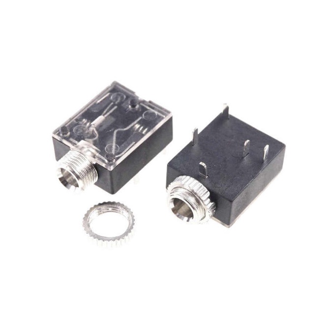 Konektor Soket Jack 5 Pin PCB Mount Female 3.5mm Stereo