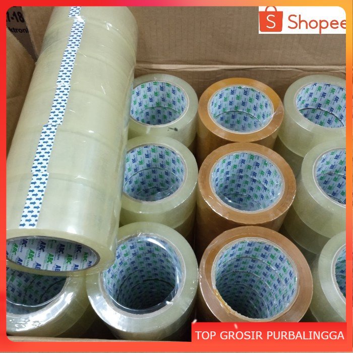 

LARIS Lakban bening /coklat 45mm/100y kualitas oke /slop - bening dan coklat TOP GROSIR PURBALINGGA