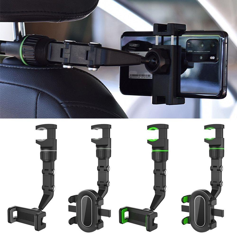 POPULAR Dudukan Handphone Stand Mobil Adjustable360° Rotation Mount Holder Stand Spion Mobil Gantung Klip Bracket