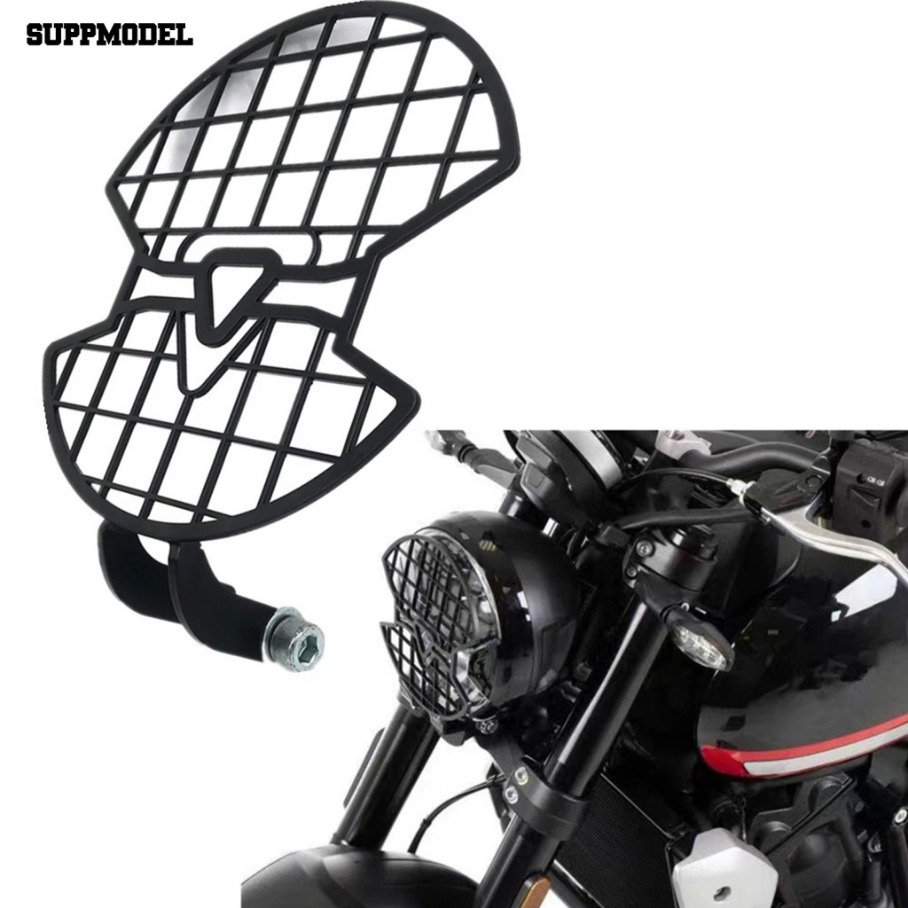 Suppmodel Portable Headlamp Cover Stainless Steel Penutup Pelindung Lampu Depan Motor Kekuatan Tinggi Untuk Triumph66021+