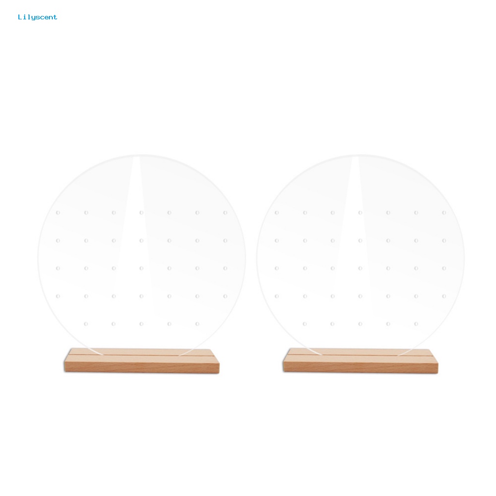 Lilyscent Tahan Aus Tempat Display Perhiasan Perlengkapan Rumah Ear Studs Drop Earring Display Holder Akrilik