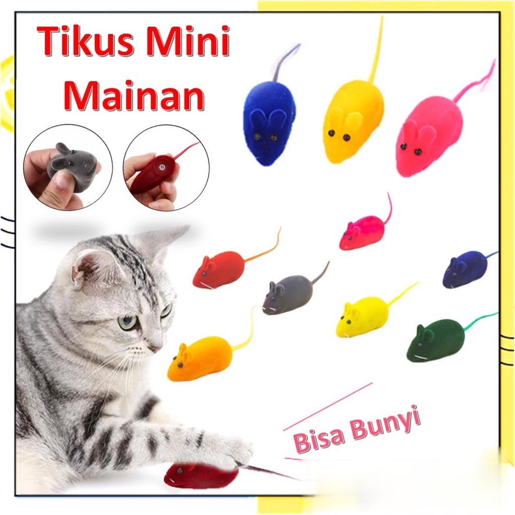 TIKUS CIT CIT Mainan Tikus Interaktif Mencit Kucing Cat Toys Bentuk Tikus Bisa Bunyi Mainan Hewan Peliharaan Doggy Bersuara Cit