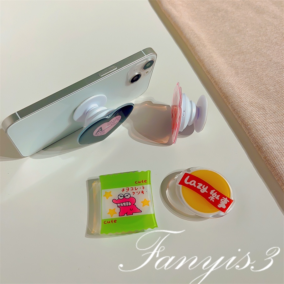 Tas Permen Lucu Telepon Stent Airbag Dapat Ditarik Dan Lipat Malas Bracket Kesederhanaan Braket Multi-Fungsi Ditarik Stand Holder