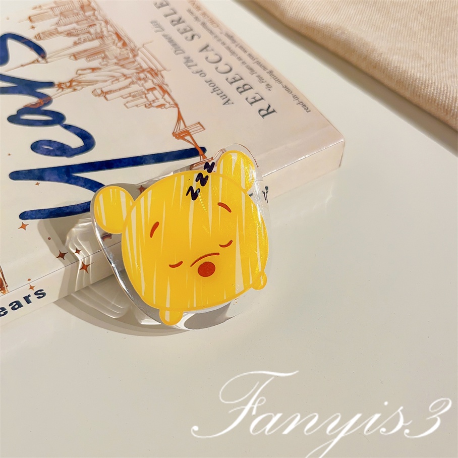 Winnie the Pooh Bear Cat Tas Makeup Telepon Stent Airbags Dapat Ditarik Dan Lipat Malas Bracket Kesederhanaan Braket Multi-Fungsi Ditarik Stand Holder