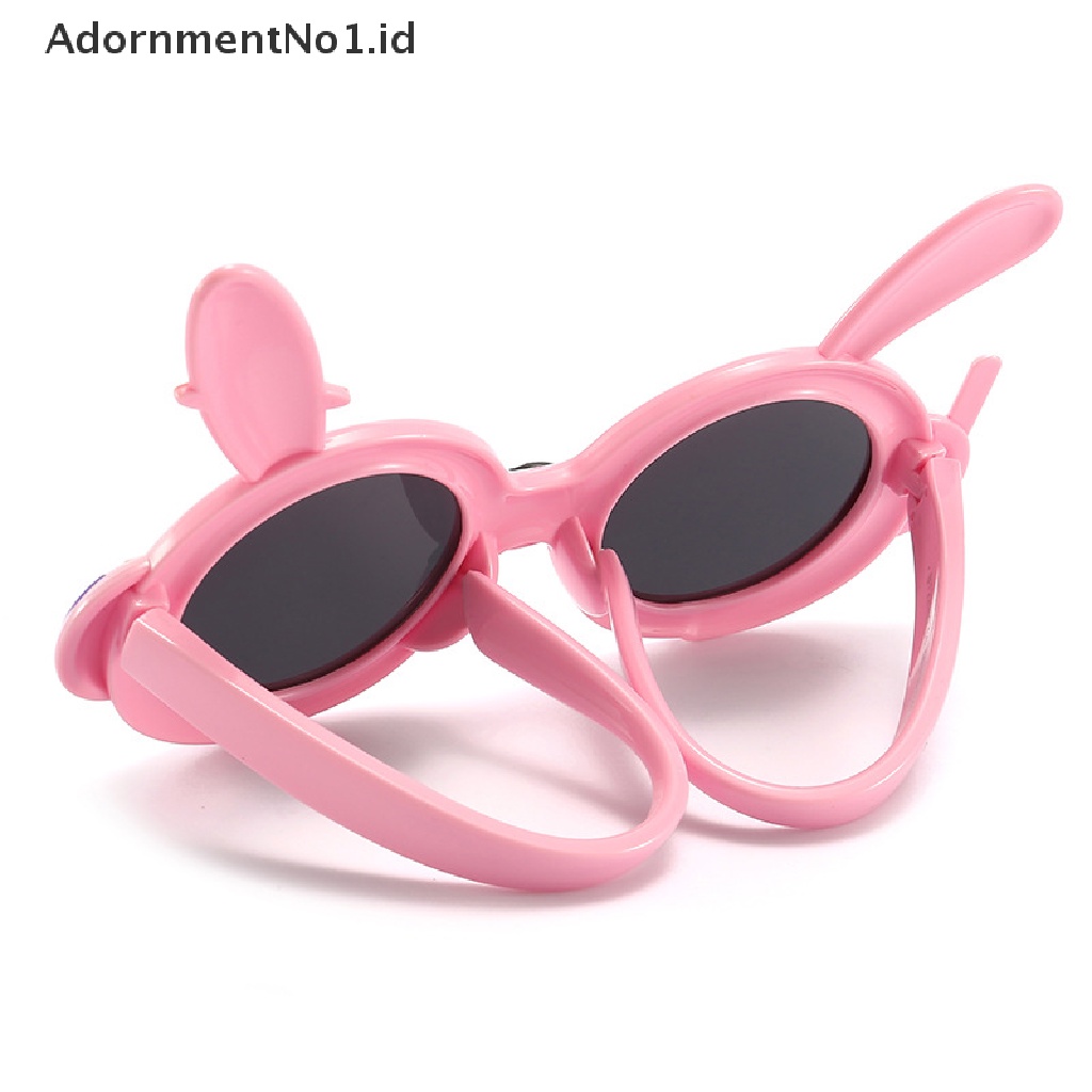 [AdornmentNo1] Kartun Anak Terpolarisasi Kacamata Hitam Kelinci Tahun Kacamata Mainan Bayi Lembut Silicone Sunglasses [ID]