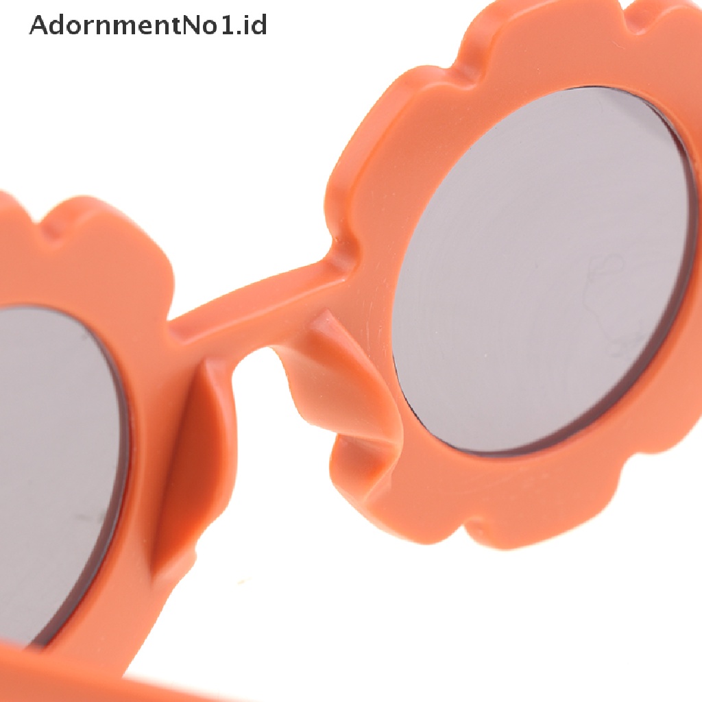 [AdornmentNo1] New Sun Flower Round Cute kids sunglasses UV400 Untuk Anak Laki-Laki Perempuan [ID]