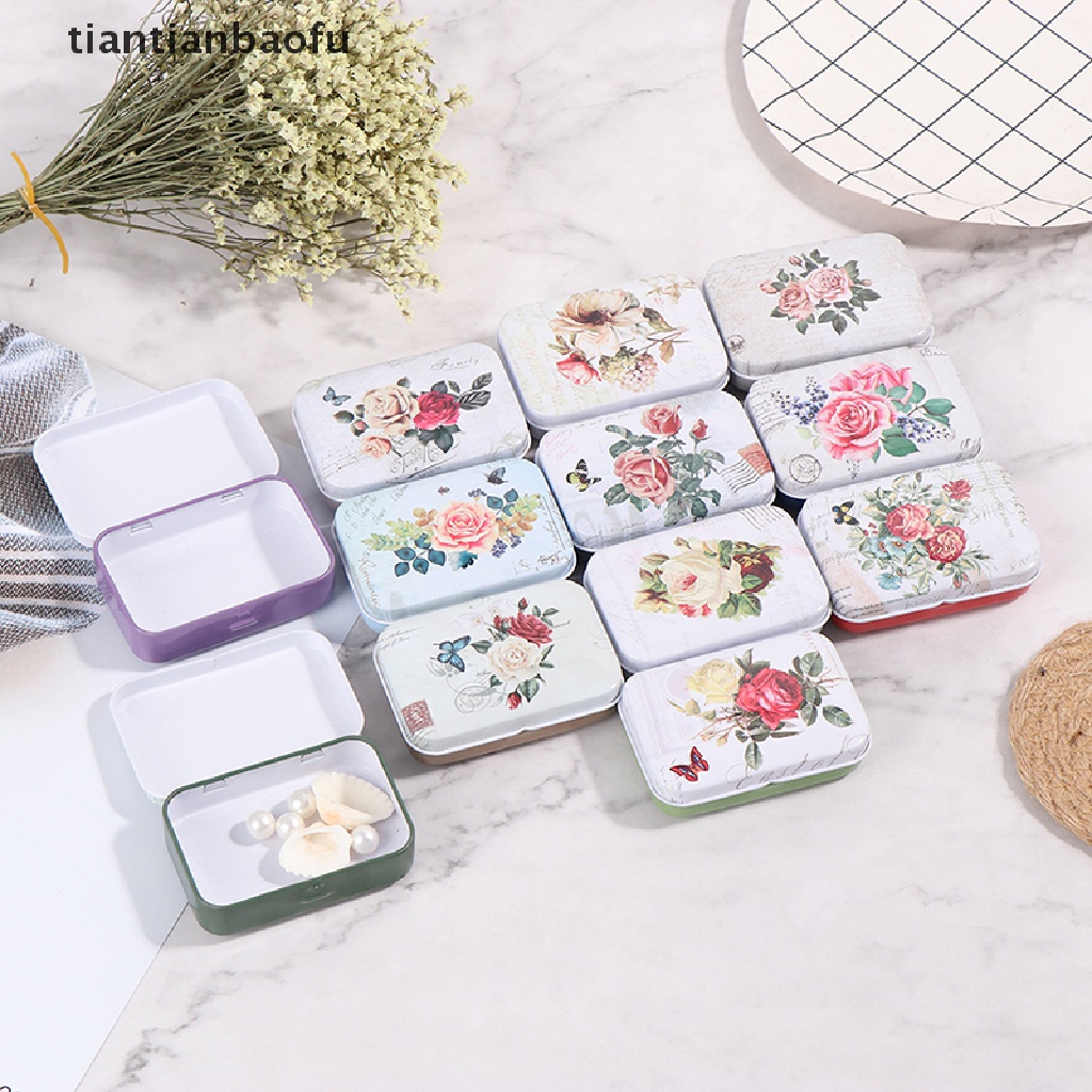 [tiantianbaofu] Tea Candy Portable Travel Mini Sealed Kopi Permen Pil Kotak Penyimpanan Organizer Butik