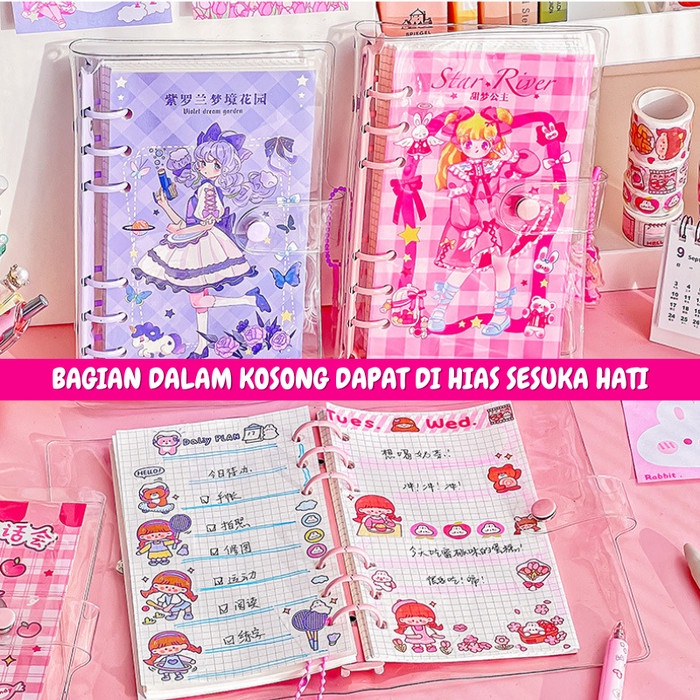 Buku Binder Mini Buku Catatan Diary Notebook Journal Agenda ST0036